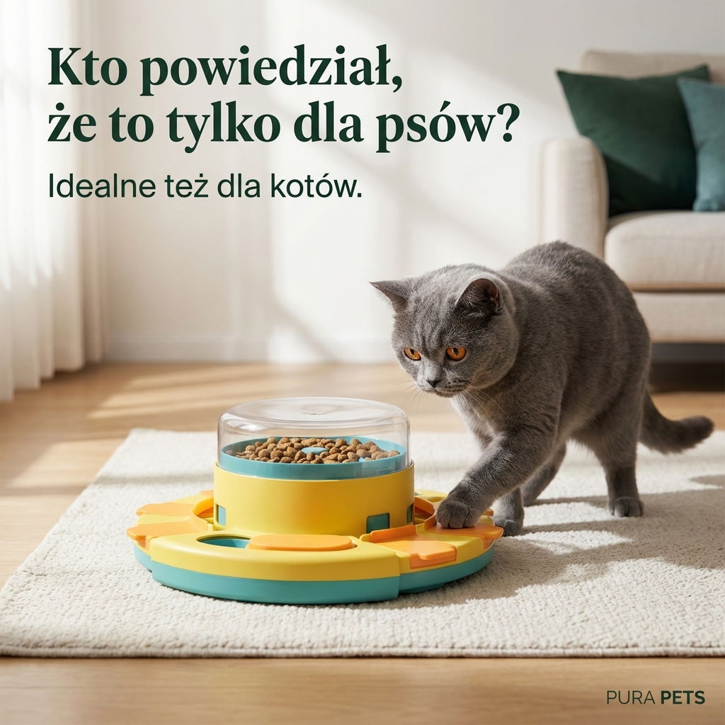 PuraPuzzle™ Interaktywna Miska Spowalniająca Jedzenie