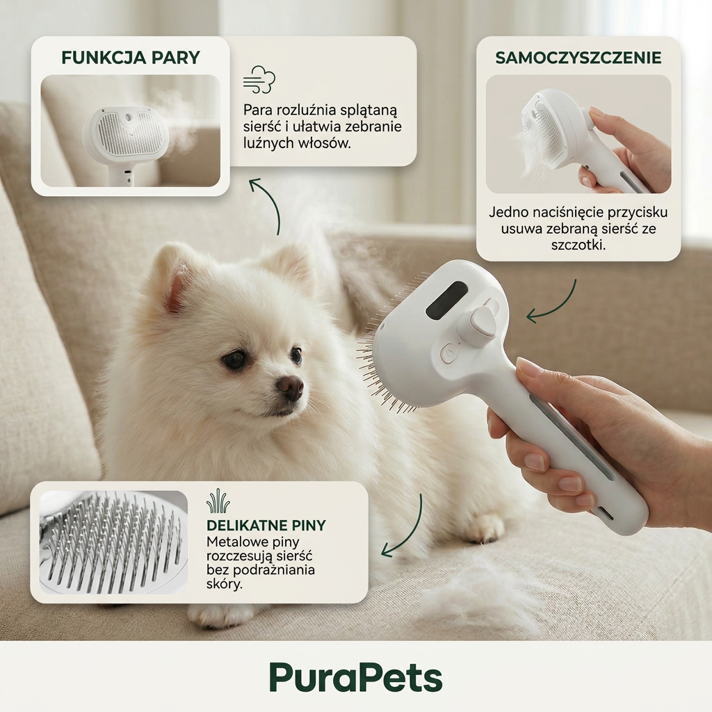 PuraSteam™ Szczotka Parowa