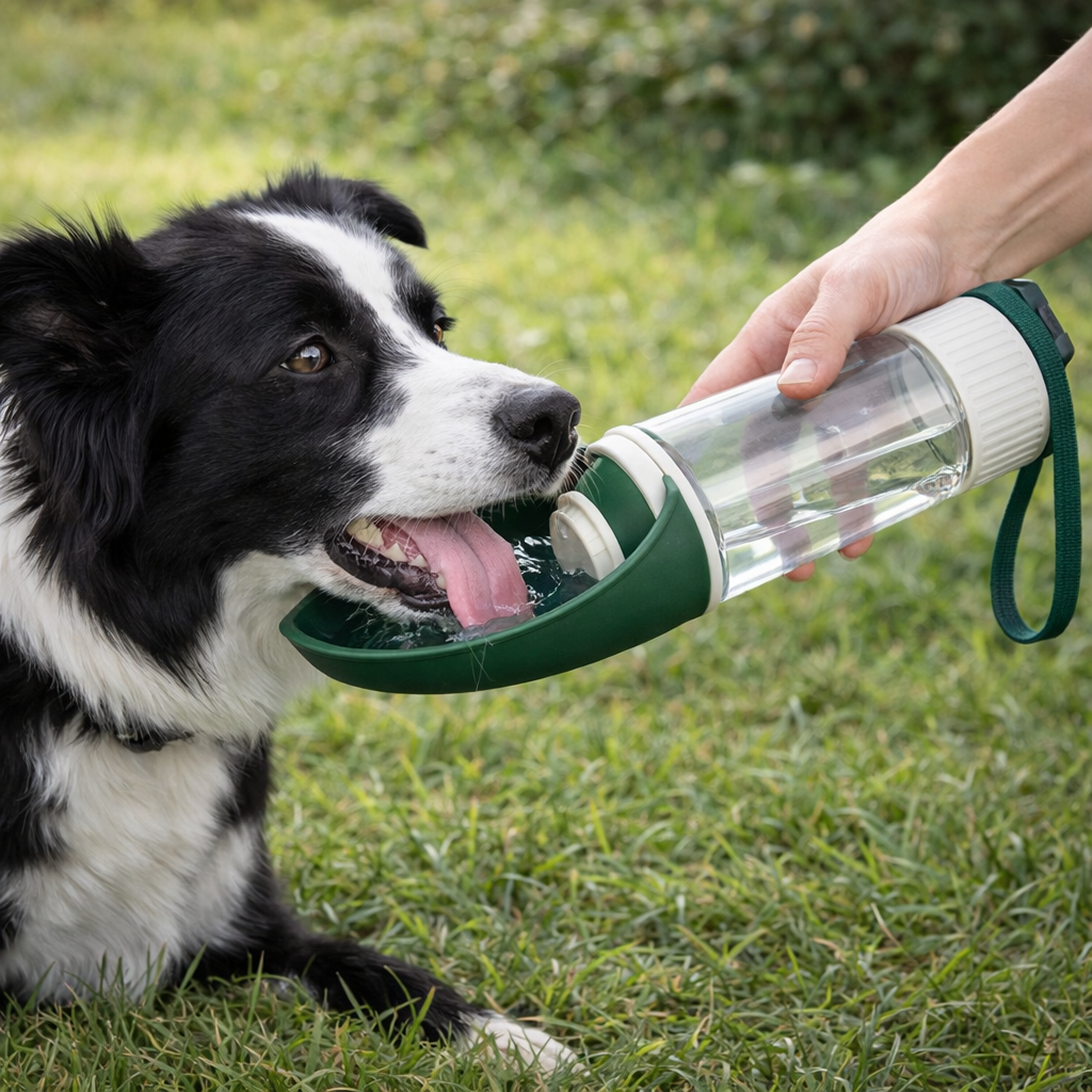 PuraSip™ Outdoor Bottle Butelka Turystyczna z Miską dla Psa